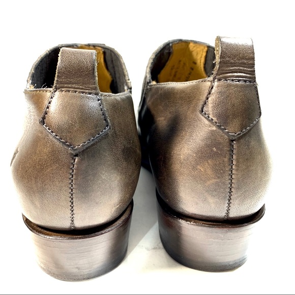 Frye • Billy Leather Ankle Bootie in Smoke Brown 8 - Picture 5 of 11